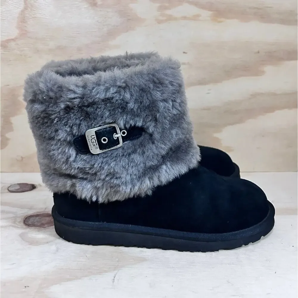 UGG Australia - Ellee - Winter Boots - Black - Kids Big Gril's - 6 -S/N 1001672